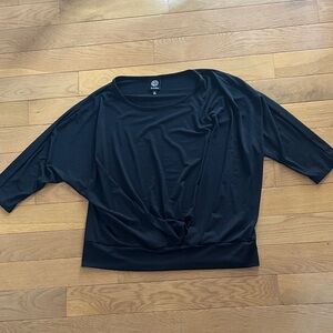Bobeau Black Long Sleeve Women's Top